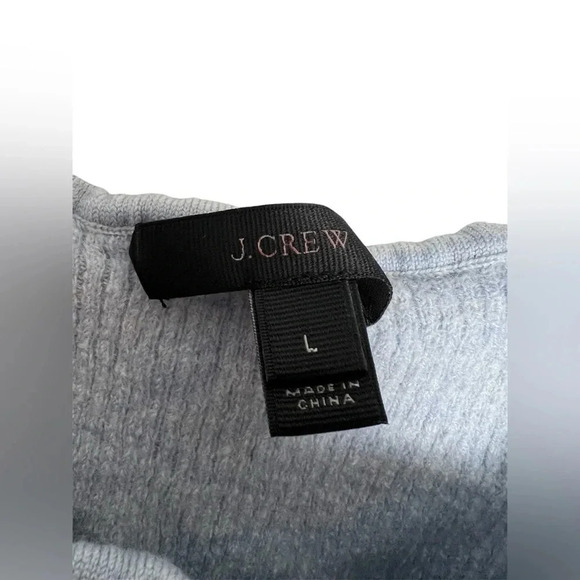 J Crew Light Blue 100% Wool Layered Tank top Size Large - Picture 4 of 6